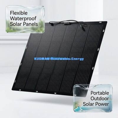 100W IP68 Wasserdicht 360° Biegsames Flexibles Solarpanel für Dächer und Boote mit FCC-Zertifizierung