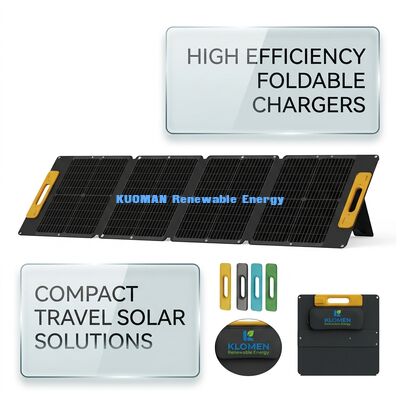 120W Polykristallines tragbares Solarpanel IP68 wasserdicht faltbares Solarpanel für Outdoor-Reisen