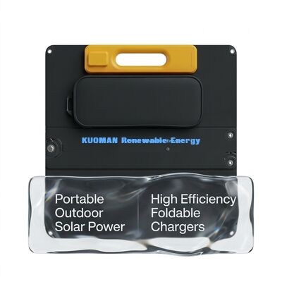 120W Hochleistungs-Poly-Silizium-Portable-Solarpaneel mit IP68-Wasserdichte und klappbarem Design