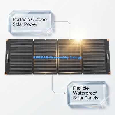 300 Watt klappbares tragbares Solarpanel mit militärischen IBC-Zellen für ein hocheffizientes Laden
