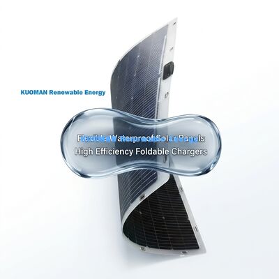 360 Grad biegsame, bifaziale, flexible Solarzelle 200W IP68 wasserdicht mit Kohlenstofffaser
