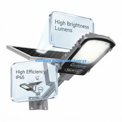 IP65 Wasserdichte 300W-500W Split-Solarstraßenlaterne mit LiFePO4-Akku und Solarpanel