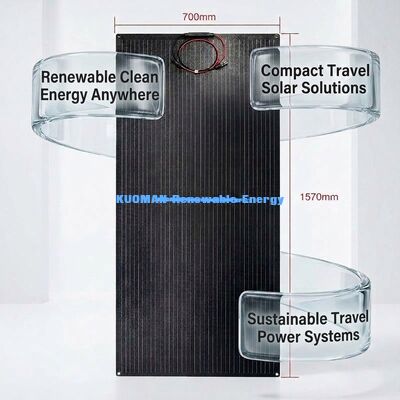 100W 210W IP68 Wasserdichtes flexibles Solarpanel Dünnschicht-Photovoltaikmodul für Reisen und Wohnen