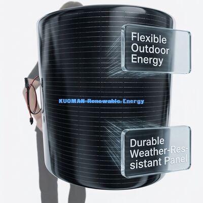 200 Watt Monocrystalline Silizium Flexible Solar Panel mit IP67 Wasserdichtem Kohlenstofffaser Design