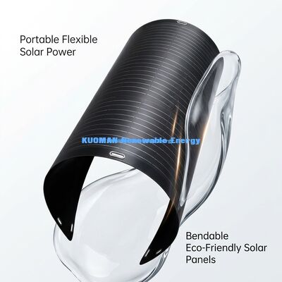 100 Watt 360 Grad biegsames flexibles Solarpanel IP68 wasserdicht für Boot Yacht Dach Zelt Auto