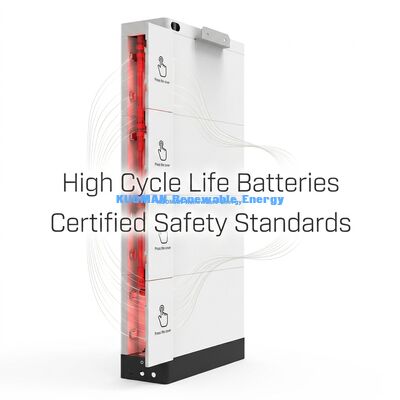 KM NEW POWER 51.2V 400Ah stapelbare LiFePO4-Batterie mit Echtzeitüberwachung für die Heimspeicherung von Energie
