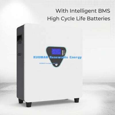 Wandmontierte LiFePO4-Batterie mit 6000 Zyklen und 13,5 kWh Kapazität zur Energiespeicherung zu Hause
