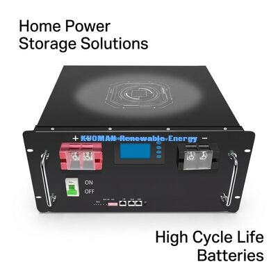 48V 200Ah LiFePO4 Batterie-Rack-Modul mit 8000 Tiefenzyklen und UL CE-Zertifizierung für die Speicherung von Batterien zu Hause