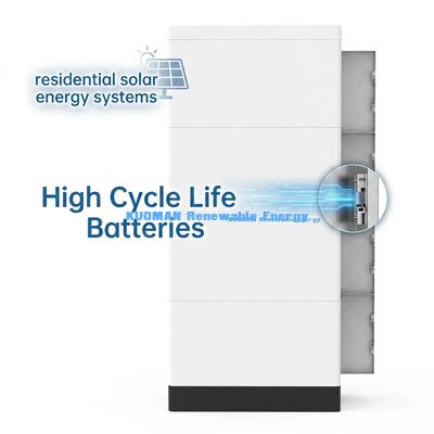 KM NEW POWER 51.2V 400Ah stapelbare LiFePO4-Batterie mit Echtzeitüberwachung für die Heimspeicherung von Energie