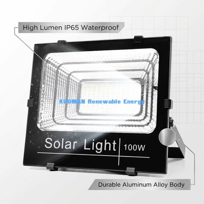 120Lm/W Hochleistungs-Solarflutlicht mit IP65 Wasserdichtigkeit und 50W-300W Leistung für Außenparkplätze