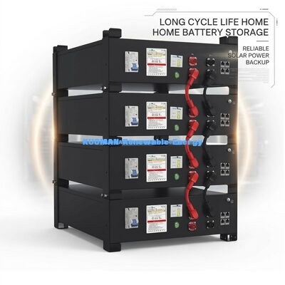 KM New Power 51.2V 400Ah LiFePO4 Home Battery Storage System mit 10,24 KWh ~ 30,72 KWh Kapazität und 6000 Zyklen Lebensdauer
