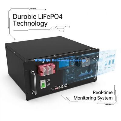 KM 48V 200Ah LiFePO4 Home Battery Storage mit 10,24 kWh Kapazität und 8000+ Zyklen für die Residential Energy Storage
