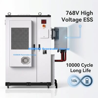 Outdoor-Industrial Battery Energiespeichersystem mit 107,52 kWh Lithium-Eisenphosphatbatterie und IP54-Bewertung