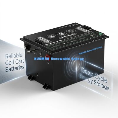 36V LiFePO4 Golfkarrenbatterie mit 8000 Zyklen, 50Ah-150Ah Kapazität und kompakten 385*338*245mm Abmessungen