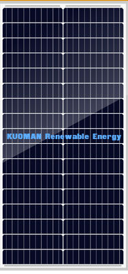 Monokristallines 60-W-Solarmodul mit 17,77 % Wirkungsgrad und Schutzart IP67 für Hochstromanwendungen