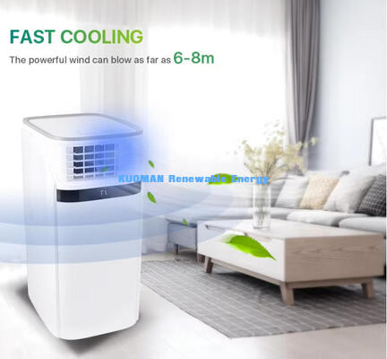 Eco R290 Kältemittel mobile Klimaanlage. Kompaktes tragbares Kühlgerät für Indoor und Semi-Outdoor-Szenarien.