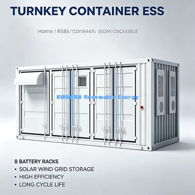1.106MWh Integrierter Container ESS mit RS485 TCP/IP-Fernüberwachung Mikrogrid-Rücklaufleistung
