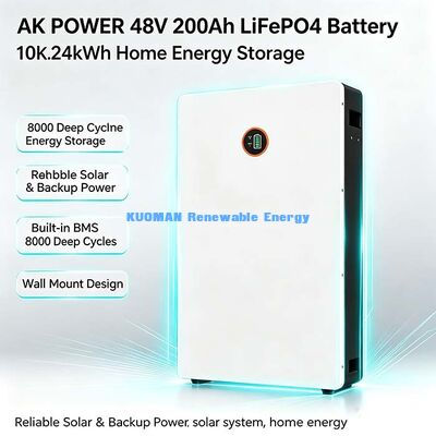 Powerwall 48V 200Ah LiFePO4 Wandbatterie Solarspeicherlösung