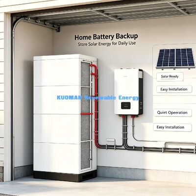 30,72 kWh maximal stapelbare LiFePO4-Batterie, 10 Jahre Unterstützung für Solarprojekte zu Hause