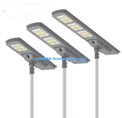 30W LiFePO4 Batterie Solarstraßenleuchte All in One Design Wasserdichte Außen Solar LED Straßenlampe