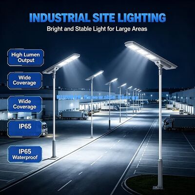 30W LiFePO4 Batterie Solarstraßenleuchte All in One Design Wasserdichte Außen Solar LED Straßenlampe
