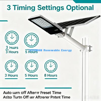 10AH Lithium-Batterie Solarstraßenlaterne 12 Stunden Volle Nacht Hinterhof LED-Lampe