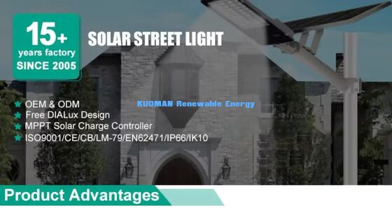 Robustes IP65 Solarstraßenlicht, sturzsichere Baustellenbeleuchtung