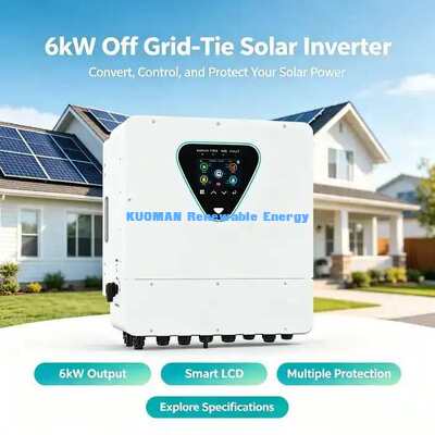 Heimspeicher 6KW Hybrid-Solarwechselrichter Netzgekoppelt & Inselbetrieb Dual-Modus