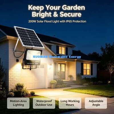 Energiesparende netzunabhängige Solarflutlicht-Gartenleuchte ohne Stromrechnung