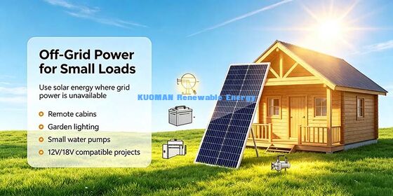 Dauerhafte 70 Watt monokristalline Solarzelle hohe mechanische Lastkapazität Landwirtschaftliche Wasserpumpe Solarenergieanlage