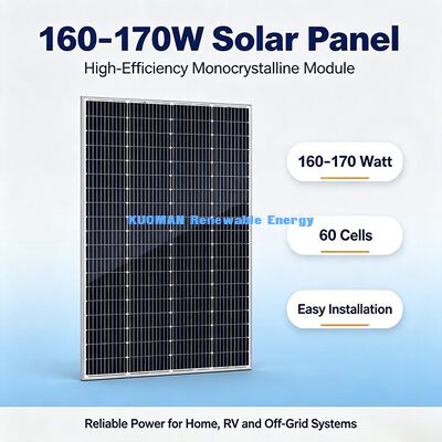 160‐170W tragbare monokristalline Solarzelle, Notstrom im Freien für Jagdhütte und Hof