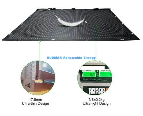 50W flexibles Klapp-Solarpanel, 360° biegfeste Kohlenstofffaser-Solarladegerät für Wohnmobil-Boot-Yachtbalkon