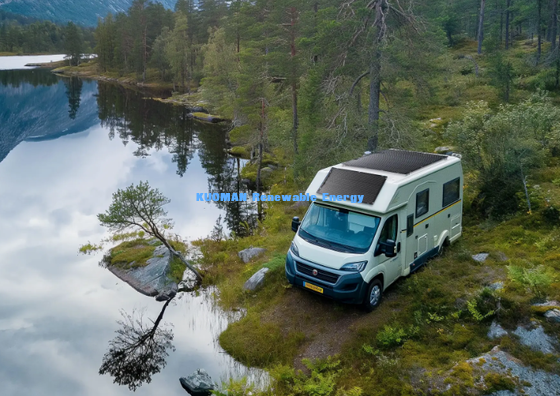 50W flexibles Klapp-Solarpanel, 360° biegfeste Kohlenstofffaser-Solarladegerät für Wohnmobil-Boot-Yachtbalkon