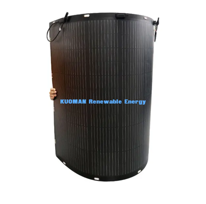50W Monocrystalline Flexible Solar Panel, wasserdichte Off-Grid-Solarenergie für Wohnwagen, Marine und Outdoor-Camping