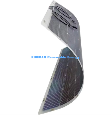 50W Monocrystalline Flexible Solar Panel, wasserdichte Off-Grid-Solarenergie für Wohnwagen, Marine und Outdoor-Camping