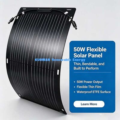 50W 360-Grad biegbare Solarzelle, Klappbare Kohlenstofffaser-Solarstromkit für Wohnwagen, Yachten, Balkone und Camping