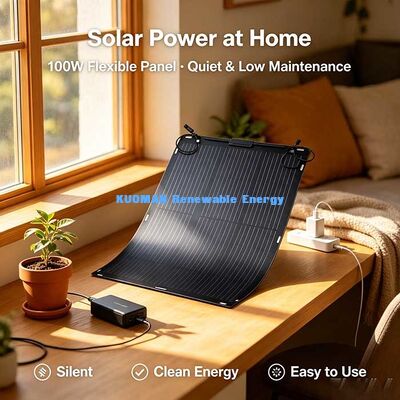 100 W flexible Solarzelle, 19,4 V biegbare Kohlenstofffaser Solarzelle für RV Boat Yacht Off-Grid Power