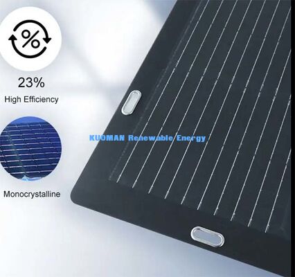 105W flexibles monokristallines Solarpanel, korrosionsbeständiges Solarpanel für Yachtboote