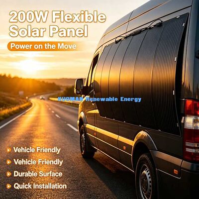 200W tragbares flexibles Solarpanel, ohne Bohrmaschine Einfach zu installieren Solarstrom für Wohnmobile, Boote, Balkone und Campingplätze im Freien