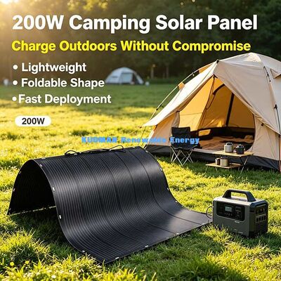 200 Watt wasserdichtes flexibles Solarpanel, Mikro-Riss-Beklammerungs-Solarmodul für Off-Grid-Energie für Schiffsfahrzeuge