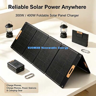 Leichtgewicht 300 Watt Klapp-und-Gehen-Solarpanel, Outdoor-Portable Solar-Ladegerät für Wandern & Camping