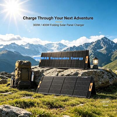Tragbares faltbares 300W Solarpanel-Ladegerät, netzunabhängige Solarenergie für Camping, Wandern & Van Life