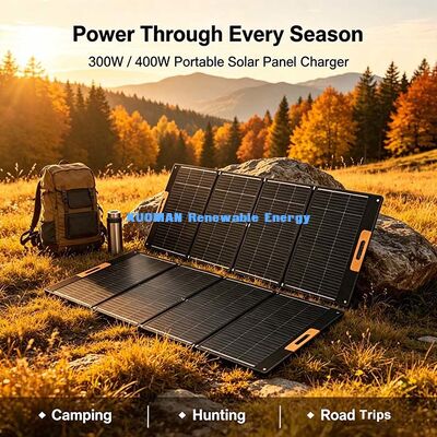 300-400W faltbares Solarpanel-Ladegerät, 22%+ Effizienz Off-Grid-Solarenergie für Camping im Freien