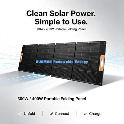 Faltbares 300W Outdoor Solarpanel-Ladegerät, leichte tragbare netzunabhängige Solarstromversorgung