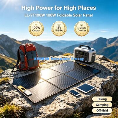 105 Watt doppeltklappbares Solarpanel, hochleistungsfähiges tragbares Solarcharger für große Kraftwerke