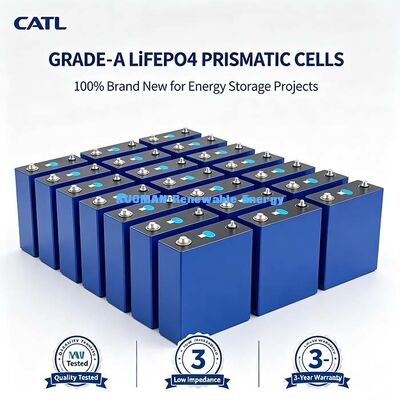 3.2V 100Ah Lifepo4 Prismatische Lithium-Ionen-Zelle, vollständige Positiv-Negativ-Terminals, Batteriezelle zur Speicherung von Solarenergie