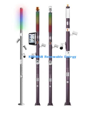 Outdoor LED Smart Pole mit Kamera, WLAN, SOS und öffentlicher Beleuchtung