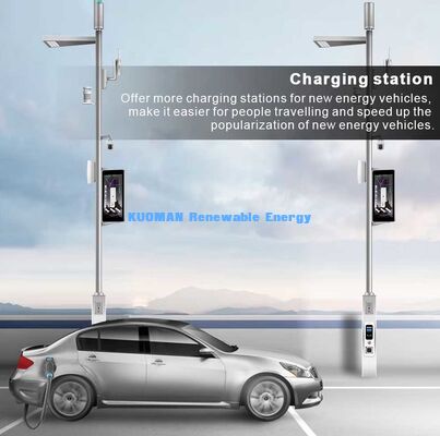 Smart IoT Street Light Pole, Ferndämpfbare LED Smart Pole für Park, Plaza & Highway Smart Lighting
