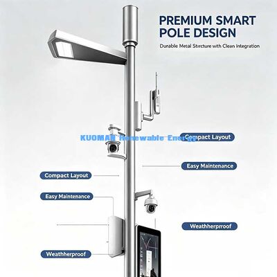 Industrietauglicher Smart-City-Mast, intelligente multifunktionale Straßenlaterne mit NB-IoT, LoRa-Kommunikationsunterstützung