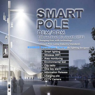 Industrietauglicher Smart-City-Mast, intelligente multifunktionale Straßenlaterne mit NB-IoT, LoRa-Kommunikationsunterstützung